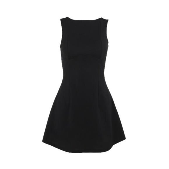 Round Neck Sleeveless Mini Dress - Picture 4 of 11